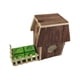 thumbnail image 2 of Jaula de madera para hámster, juguete de actividades para hámster, cabaña de madera para animales pequeños, cabaña para jerbos y hámsteres enanos., 2 of 9