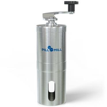 Pill Mill Pill Crusher - Crushes Multiple Tablets to a Fine Powder - Metal Pill Grinder - Best Pill Crusher Suitable for Travel - Great for Tube Feeding