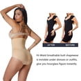 thumbnail image 7 of GOLD CARP Shapewear Women High Waist Tummy Control Body Shaper Panties Butt Lifter Underwear Seamless Shaping Brief Smooth Sculpting Knickers Beige M/L(US 4-8), 7 of 7