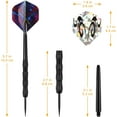 thumbnail image 6 of SUMMIT Metal Tip Darts, Steel Tip Darts, Professional Metal Darts, Darts Metal Tip Set, Metal Darts for Dartboard, 6 of 14