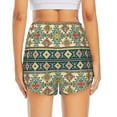 thumbnail image 4 of Vsdgher Traditional Tribal Aztec1 Print Women's Running Double Layer Shorts High Waisted with Pockets Elastic Yoga Workout Athletic Gym Sports, 4 of 8