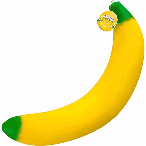 TOYOUME 7" Banana Squishy Jumbo Squishy Banana for Adult, Yellow