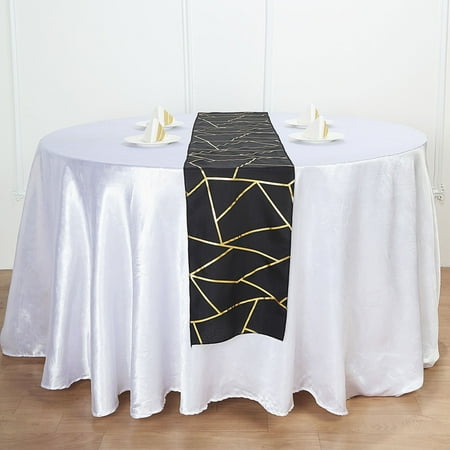 

12 x108 Geometric Polyester Table Runner Wedding Party Decorations
