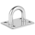 thumbnail image 3 of ODOMY 4pcs Heavy Duty Pad Eye Plate,8MM 304 Stainless Steel Eye Plate U Hooks,U-Shaped Hardware Staple Ring Hook,Sail Shade Marine Hardware, Wall Ceiling Hammock Hooks Hanger, 3 of 7