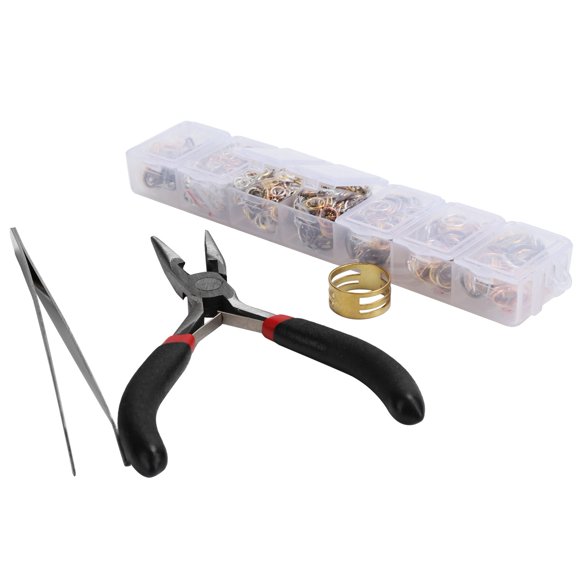 Fdit Kit d'Outils de Fabrication de Bijoux Bague Ouverte 4/5/6/7/8/10mm