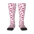 thumbnail image 1 of Fotbe Lilies Flowers Calcetas Divertidas Estampadas para Hombre y Mujer, Calcetas de Algodón hasta la Rodilla para Caminar, Correr, Enfermería y Embarazo, 1 of 6