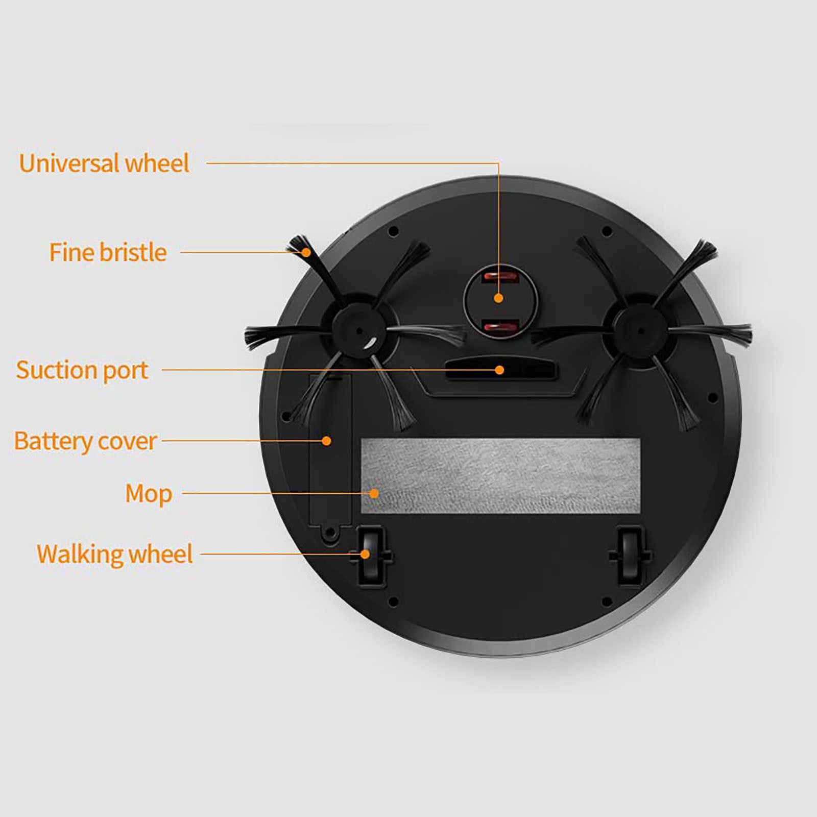 Matoen Robot Vacuum and Mop Combo, Works with WiFi, Remote Control, Automatic Self-Charging Robotic Vacuum Cleaner, for Pet Hair, Hard Floor, Low Carpet