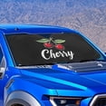 thumbnail image 2 of Yuyamidu Cherry Car Sun Shade for Girls Women Car Windshield Sunshade for SUV Van Big Sedan Cute Auto Window Shades Keep Vehicle Cool Car Interior Accessories, 2 of 7