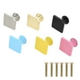 thumbnail image 5 of HDJNal 10Pcs Square Shape Furniture Handles | Classic Zinc Alloy Cabinet Knobs | Pink Drawer Pulls Ideal for Any Home, Kitchen or Office | 6 Colors Available, 5 of 7