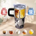 thumbnail image 6 of Camo 20oz Stainless Steel Tumbler with Handle and Straw – Insulated Travel Cup with Sliding Lid, 360° Full Wrap Printed Mug for Home, Outdoor & Sports Use, Camouflage, 6 of 6