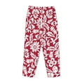 thumbnail image 5 of Kll Womens Red Flowers Print Pajama Pants Soft Pajama Bottoms For Women Cozy Lounge Pants, 5 of 9