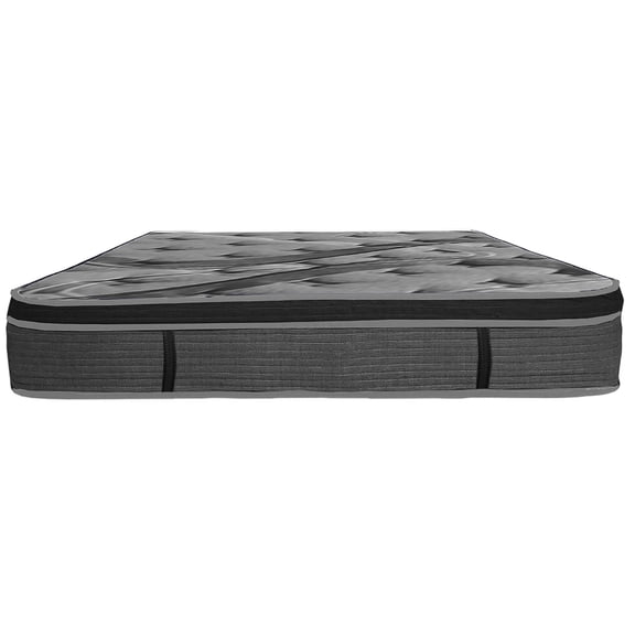 14" California King Hybrid Mattress in a Box, Plush Euro Pillow Top, Motion Isolation & Pressure Relief