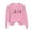 Pink, variant on Babysbule Christmas Shirts for Women Round Neck Long Sleeved Printed Sweatshirt Clearance Tops Fashion
