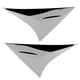 thumbnail image 1 of Embellecedor de cubierta divisora de alerón lateral de ventana trasera cromada, 2 uds., apto para Harrier Venza XU80 2020-2021, 1 of 5