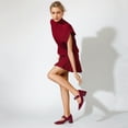 thumbnail image 3 of RONILURN Womens Mary Jane Shoes Pumps Low Heels Closed Squera Toe Chunky Comfortable Dress Shoes Bow Tie Wedding Bride, 3 of 6