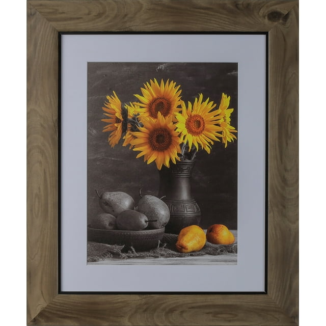 2-3/4" Polystyrene Beach Wood Picture Frame by WholesaleArtsFrames-com 17x17 3018 Series - Rustic Brown - Made In USA