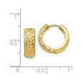 thumbnail image 4 of Primal Gold 14 Karat Yellow Gold 5mm Hinged Hoop Earrings, 4 of 4