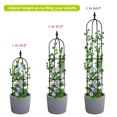 thumbnail image 6 of 7DAY'S 6.2ft Garden Obelisk Trellis; Lightweight Rustproof Plastic Coated Metal Tall Tower Trellis Stand, 6 of 7