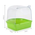 thumbnail image 2 of Parrot Bath Box Hanging Anti-skid Bird Bathing Tub Parrot Bath Tub for Budgie, 2 of 8
