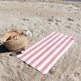 thumbnail image 4 of Bath Towel Microfiber Polyester Striped Design Super Absorbent Soft Lightweight Machine Washable Quick Drying for Bathroom Beach Home Travel Use, 4 of 4