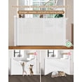 thumbnail image 6 of Upgraded Retractable Baby Gate - 71" Wide 34" Tall Mesh Child Safety Gate with High-Density Reinforced Rods, Easy One-Hand Operation Retractable Dog Gate, Fits Baseboards, White, 6 of 16