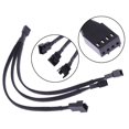 thumbnail image 3 of Cable de 4 pines 1 a 3 Extensión PWM Formas de ventilador Splitter Manga Negro Sywqhk Para estrenar, 3 of 6