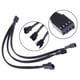 thumbnail image 3 of Cable de ventilador PWM de 4 pines Cable de extensión con funda negra divisora ​​de 1 a 3 vías Likrtyny Para estrenar, 3 of 6