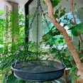 thumbnail image 3 of Hanging Bird Feeder Tray with Strong Hanging Chains Hanging Platform Bird Feeder Dish, Hanging Bird Baths, Diameter 7in, 1Pcs, 3 of 4