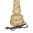 thumbnail image 6 of DecMode 31" Twisted Brown Table Lamp with Cream Linen Shade (2 Count), 6 of 10