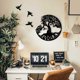 thumbnail image 3 of Decoración de pared de metal con forma de árbol de la vida, arte de silueta, decoración de interiores, decoración de jardín interior y exterior (negro), 3 of 5