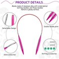 thumbnail image 3 of 26 Pieces Aluminum Interchangeable Circular Knitting Needle Set 13 Size Interchangeable Crochet Needles for Knitting, 3 of 6