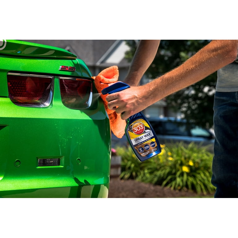 303 Automotive Fastest Spray Wax Shine, UV Protection, Removes