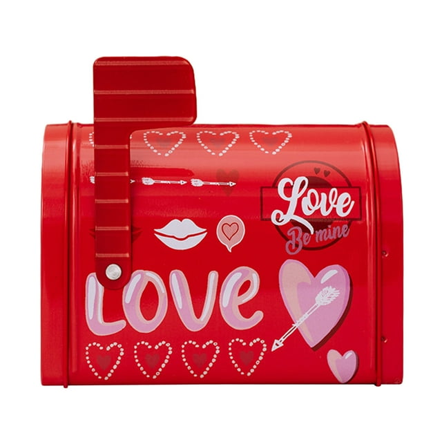 Valentine's Day Tinplate Mailbox Gift Box - Enhance Your Home Decor