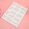thumbnail image 4 of FLAMEEN Chocolate Mold,Household Number Alphabet Pattern Silicone Mold Non-Stick Cake Fondant Chocolate Craft Mould Gray,Silicone Mold, 4 of 8