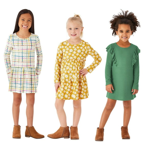 Member's Mark Girls 3-Pack Knit Dress
