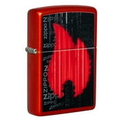 Zippo Street Art Design Black Matte Pocket Lighter