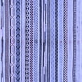 thumbnail image 1 of Ahgly Company Machine Washable Indoor Square Abstract Blue Modern Area Rugs, 3' Square, 1 of 4