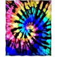 thumbnail image 2 of Colorful Blanket Rainbow Blue Purple Boho Spirals Psychedelic Print Blankets Throws Warm Throw Blanket for Couch Office Boys Girls 60"x80", 2 of 6