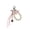 Pink, variant on Stylish Alloy Bag Charm Multifunctional Lip Balm Keyring Pendant Charam Fruit Pearls Jewelry Decoration