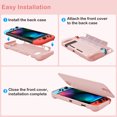 thumbnail image 3 of Fintie Case for Nintendo Switch - Flip Case [Screen Safe] Slim Protective Soft TPU Shell with Magnetically Detachable Front Cover & Ergonomic Grip for Switch 2017 6.2" Touch Screen,Dreamy Marble, 3 of 9