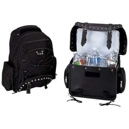 Diamond Plateâ ¢ Heavy-duty Pvc Motorcycle Cooler Bag And Backpack - LUMCOOLBP
