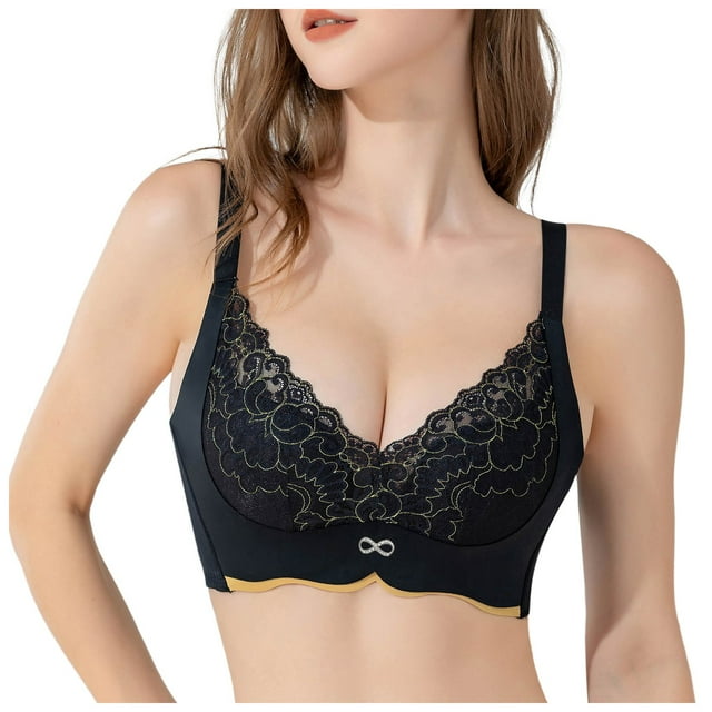 HNMKIU Sports Bras Women's Underwire One Smooth U Light T Shirt Convertible Bra