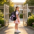 thumbnail image 6 of Dalxymotic Bow Backpack Set, Cute 3-Piece Shoulder Backpack with Lunch Bag, Large Capacity Casual Daypack with Pencil Case, Bow Backpack Set for Daily Travel, Outdoor, Home, Office, 6 of 7