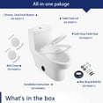 thumbnail image 4 of DeerValley DV-1F026 Ceramic Dual Flush Elongated One-Piece Toilet (Seat Included), 4 of 14