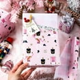 thumbnail image 2 of Reversible Nutcracker Wrapping Paper, Pink Christmas Wrapping Paper, Pastel Pearly-Lustre Nutcracker and Plaid Design Christmas Gift Wrap for Holiday, Party (Mini Roll, 17 Inch X 33 Feet), 2 of 14