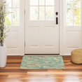 thumbnail image 6 of Outdoor Doormats with Non-Slip TPE Backing Mint Green Floral Design - Heavy-Duty Bath Rug for Entryways Patios and Garages, 6 of 8
