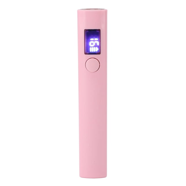 Luz de Unas de Gel de Mano, Lámparas uv para uñas de gel mini, lámpara de uñas uv de forma lineal, recargable por USB, Pequeña Pantalla Digital, Lámpara Portátil