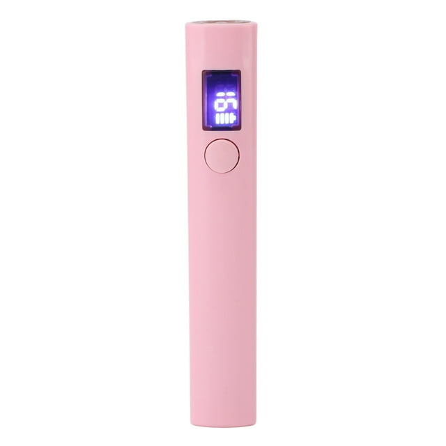 Luz de Unas de Gel de Mano, Lámparas uv para uñas de gel mini, lámpara de uñas uv de forma lineal, recargable por USB, Pequeña Pantalla Digital, Lámpara Portátil