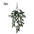 thumbnail image 7 of 2PCS 30" Artificial Cedar Christmas Teardrop Swag with Pine Cones, Full Faux Greenery Door Swag, Plastic Norfolk Pine Needle Teardrop Wreath for Mantle Fireplace Indoor Outdoor Holiday Decor, 7 of 7