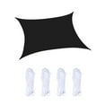 thumbnail image 4 of cpengpj Patio Furniture Set Rectangle Sun Shade Sail 3.6m x 3.6m Outdoor Patio Garden Cover with 300D Fabric Waterproof UV Protection for Pool BBQ Area, 4 of 8
